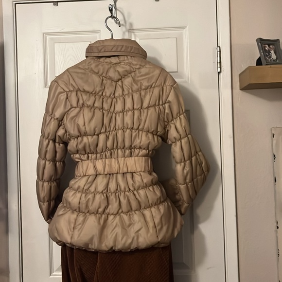 Gold Short Puffer Hoodie Coat by New York Yoki Collection Size XL - Picture 5 of 8